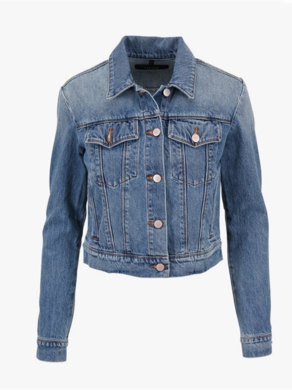 J Brand Harlow Denim Jean Jacket Hydra Wash Blue Stretch Trucker Size S